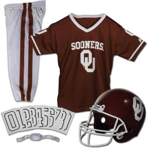 Franklin Sports NCAA Kids Football Uniform Sets – College Football Jersey, Helmet + Pants for Boys + Girls – NCAA Official(Oklahoma Sooners)