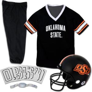 Franklin Sports NCAA Kids Football Uniform Sets – College Football Jersey, Helmet + Pants for Boys + Girls – NCAA Official(Oklahoma State Cowboys)