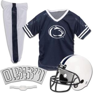Franklin Sports NCAA Kids Football Uniform Sets – College Football Jersey, Helmet + Pants for Boys + Girls – NCAA Official(Penn State)