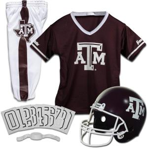 Franklin Sports NCAA Kids Football Uniform Sets – College Football Jersey, Helmet + Pants for Boys + Girls – NCAA Official(Texas A&M Aggies)