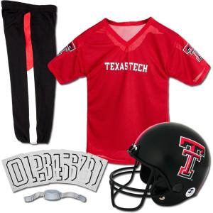 Franklin Sports NCAA Kids Football Uniform Sets – College Football Jersey, Helmet + Pants for Boys + Girls – NCAA Official(Texas Tech Red Raiders)