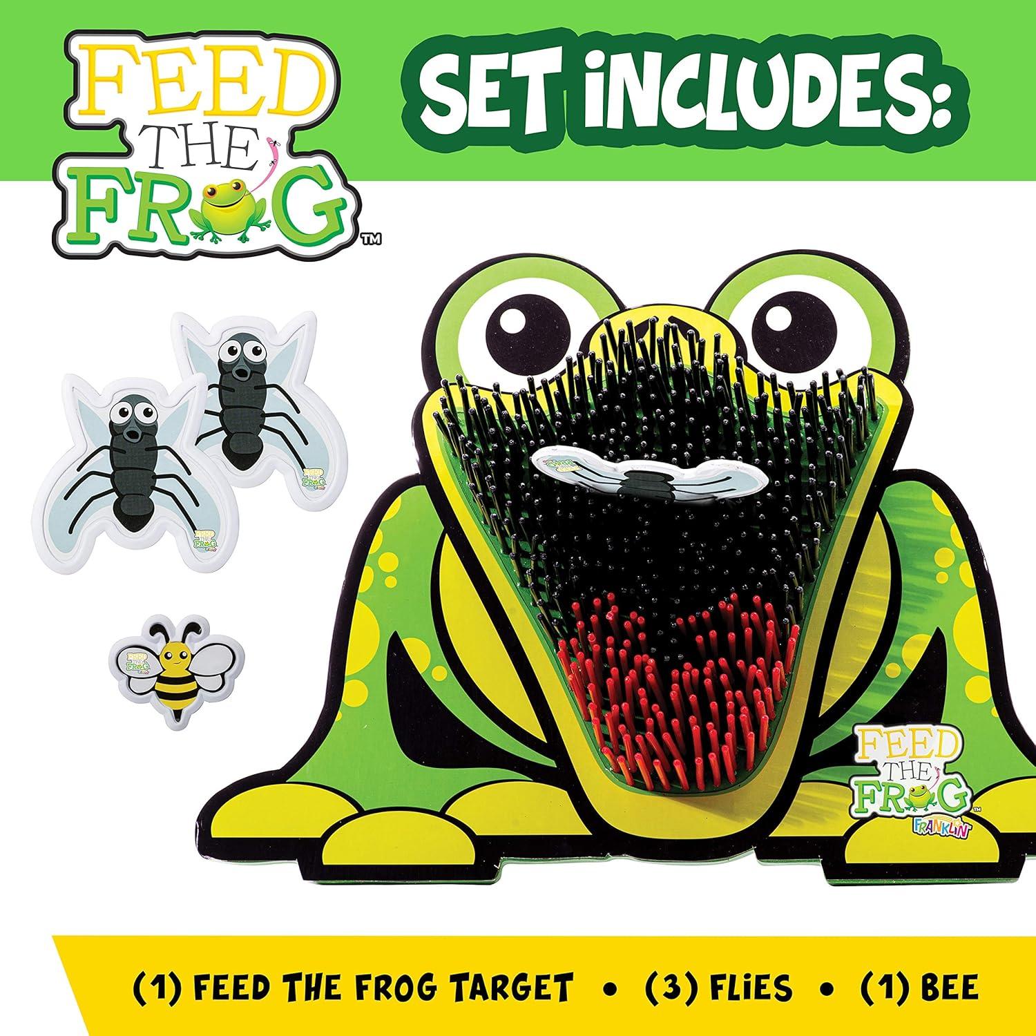 image:imageFranklin Feed The Frog Kids Target Game Fun Interactive Game for Indoor and Outdoor Play with Friends and Family Includes Frog Target 3 Flies and 1 Bee