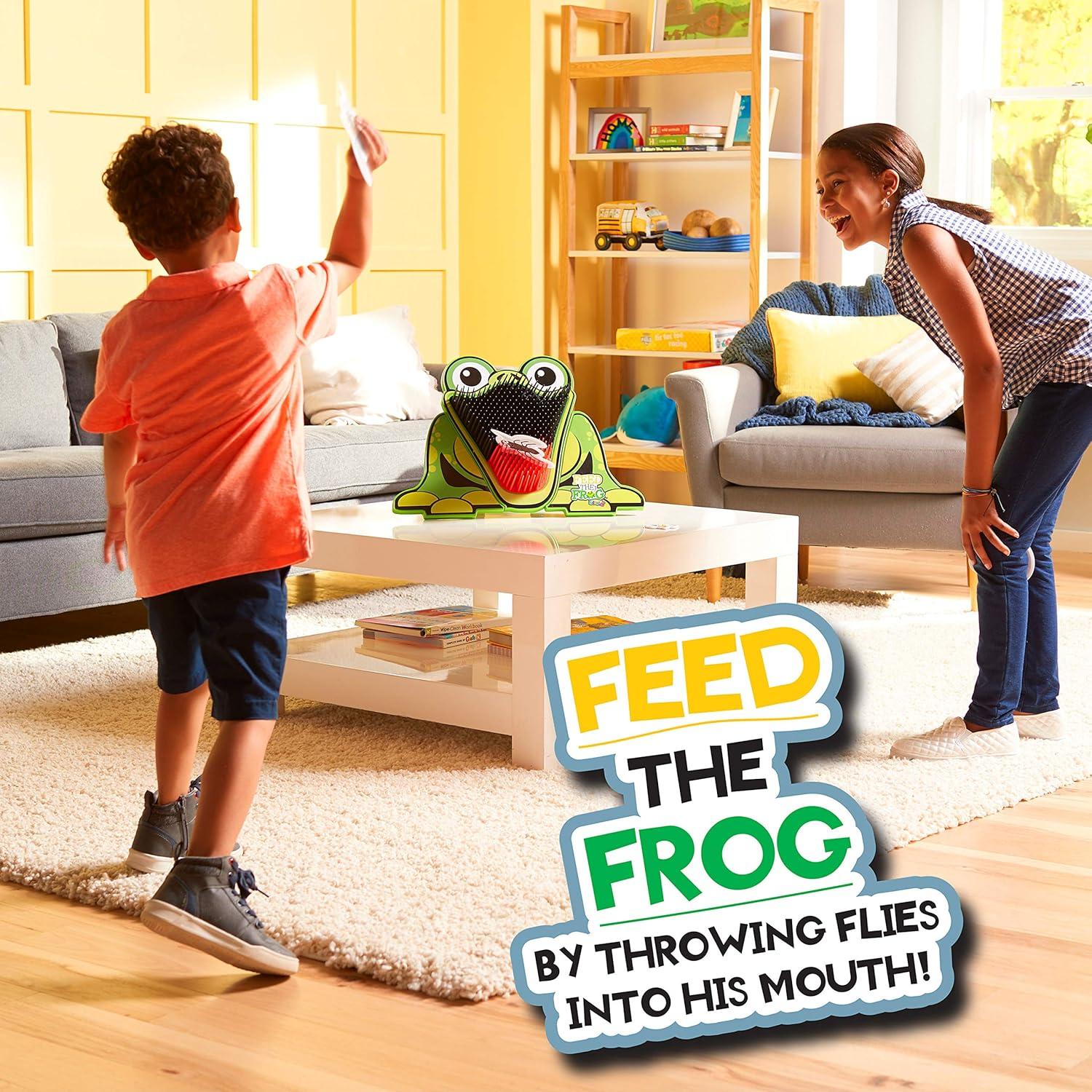 image:imageFranklin Feed The Frog Kids Target Game Fun Interactive Game for Indoor and Outdoor Play with Friends and Family Includes Frog Target 3 Flies and 1 Bee
