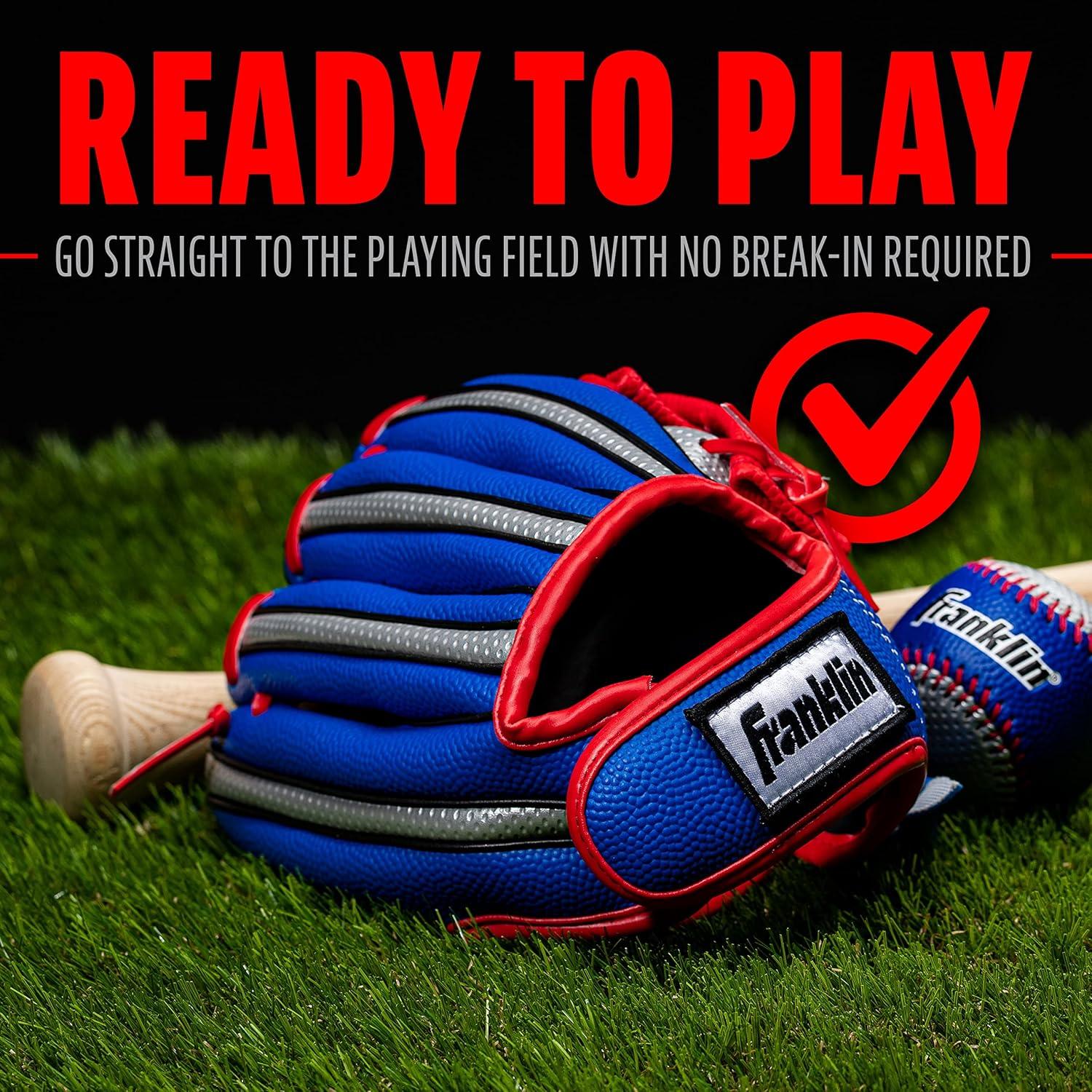 image:imageFranklin Sports Air Tech Foam Baseball Glove and Ball Set Left ThrowerRight Hand Throw with Ball