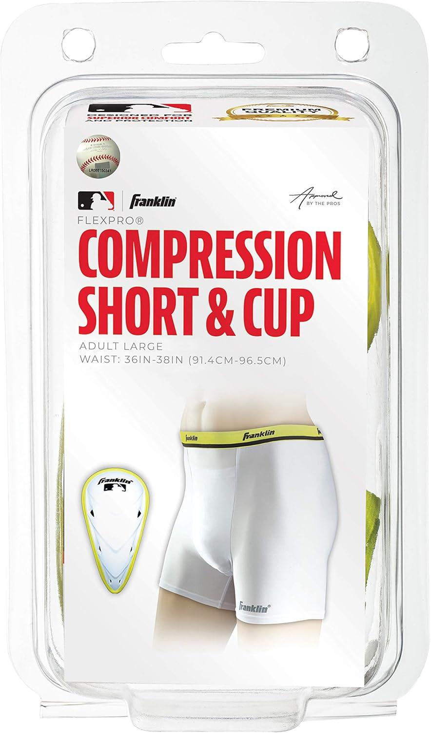 image:imageFranklin Sports Compression Sliding Shorts Adult Youth Baseball Compression Underwear with Cup PocketAdult Large