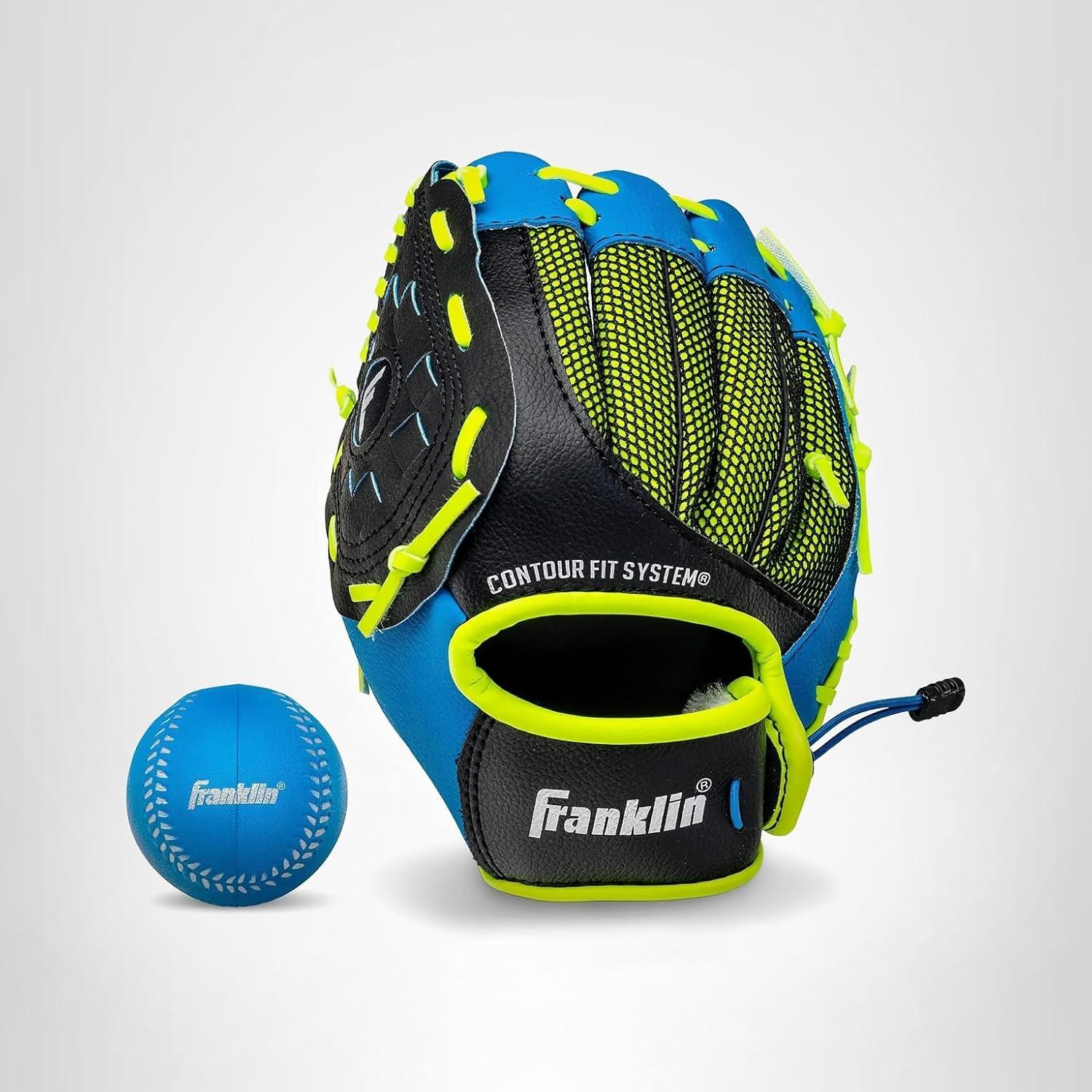 image:imageFranklin Sports Kids Baseball Glove NeoGrip Boys Girls Youth Tball Glove Teeball Baseball Softball MittBlue