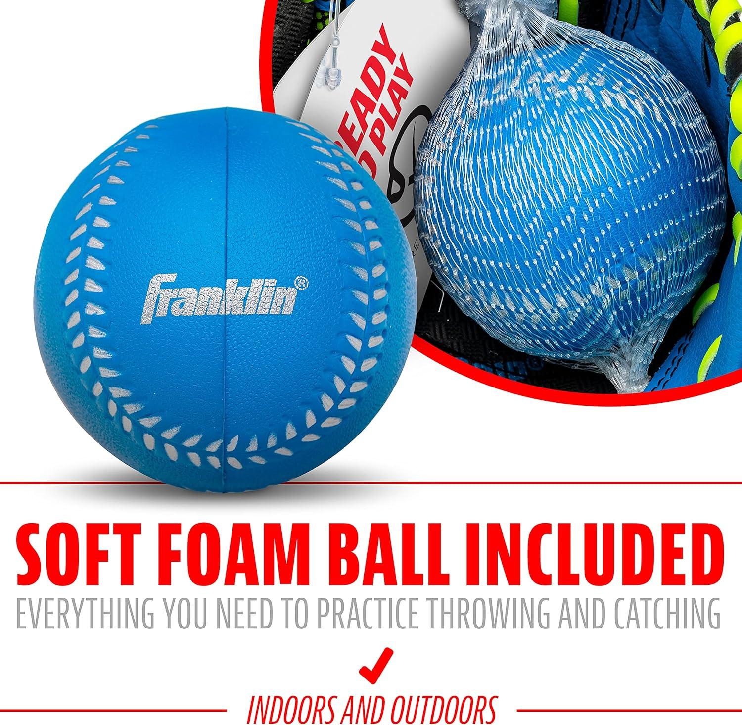 image:imageFranklin Sports Kids Baseball Glove NeoGrip Boys Girls Youth Tball Glove Teeball Baseball Softball MittBlue