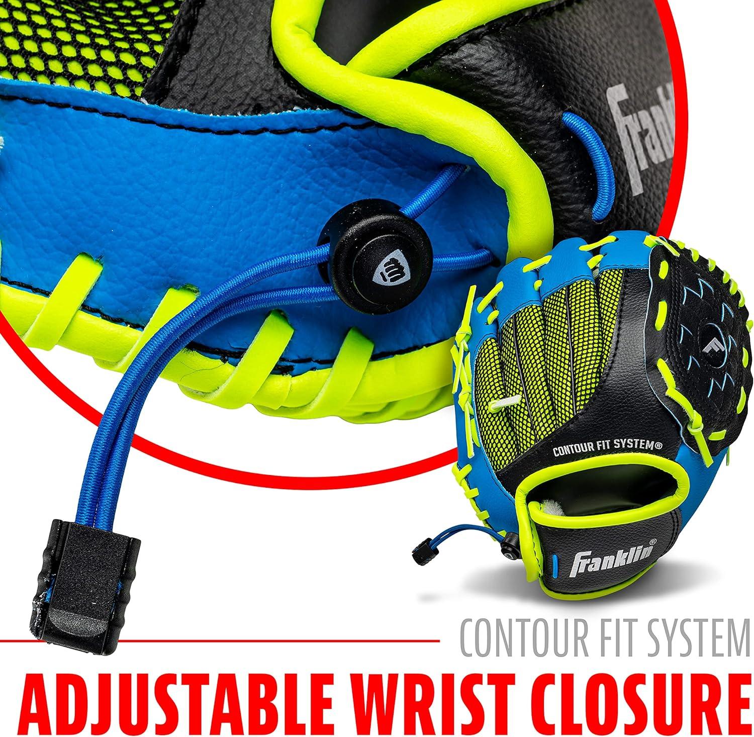 image:imageFranklin Sports Kids Baseball Glove NeoGrip Boys Girls Youth Tball Glove Teeball Baseball Softball MittBlue