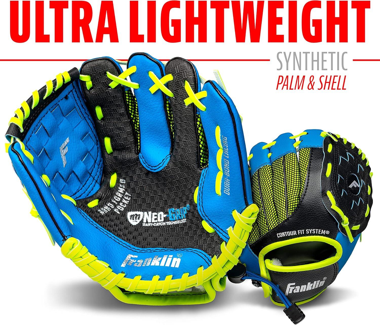 image:imageFranklin Sports Kids Baseball Glove NeoGrip Boys Girls Youth Tball Glove Teeball Baseball Softball MittBlue
