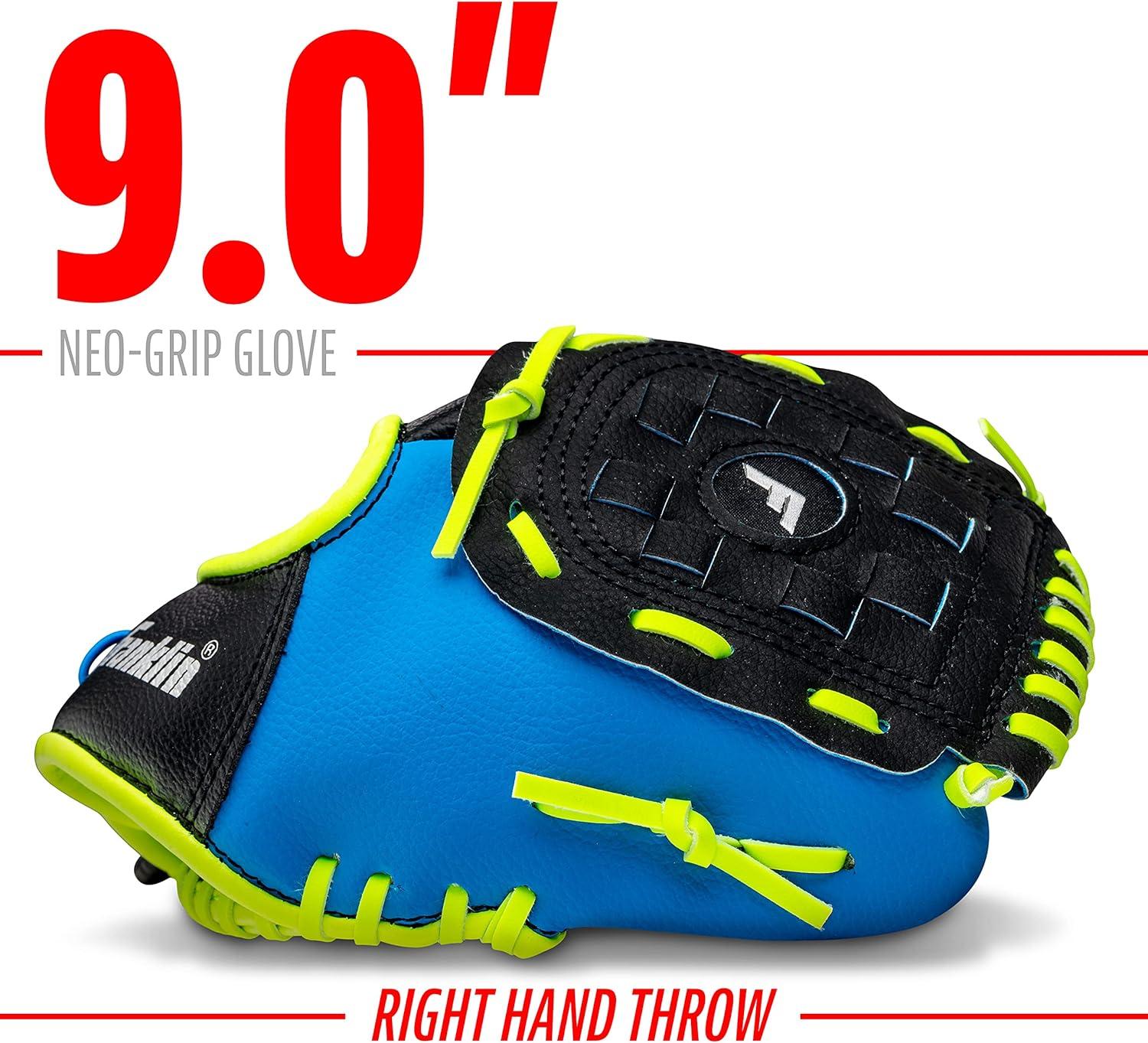 image:imageFranklin Sports Kids Baseball Glove NeoGrip Boys Girls Youth Tball Glove Teeball Baseball Softball MittBlue