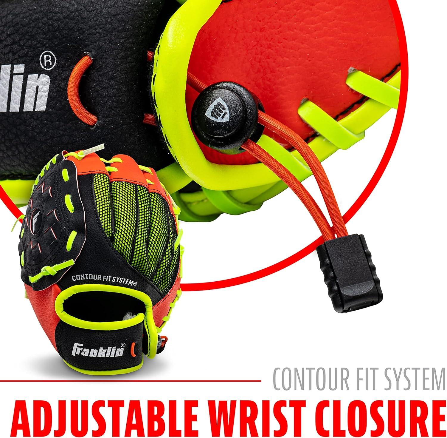image:imageFranklin Sports Kids Baseball Glove NeoGrip Boys Girls Youth Tball Glove Teeball Baseball Softball MittRed