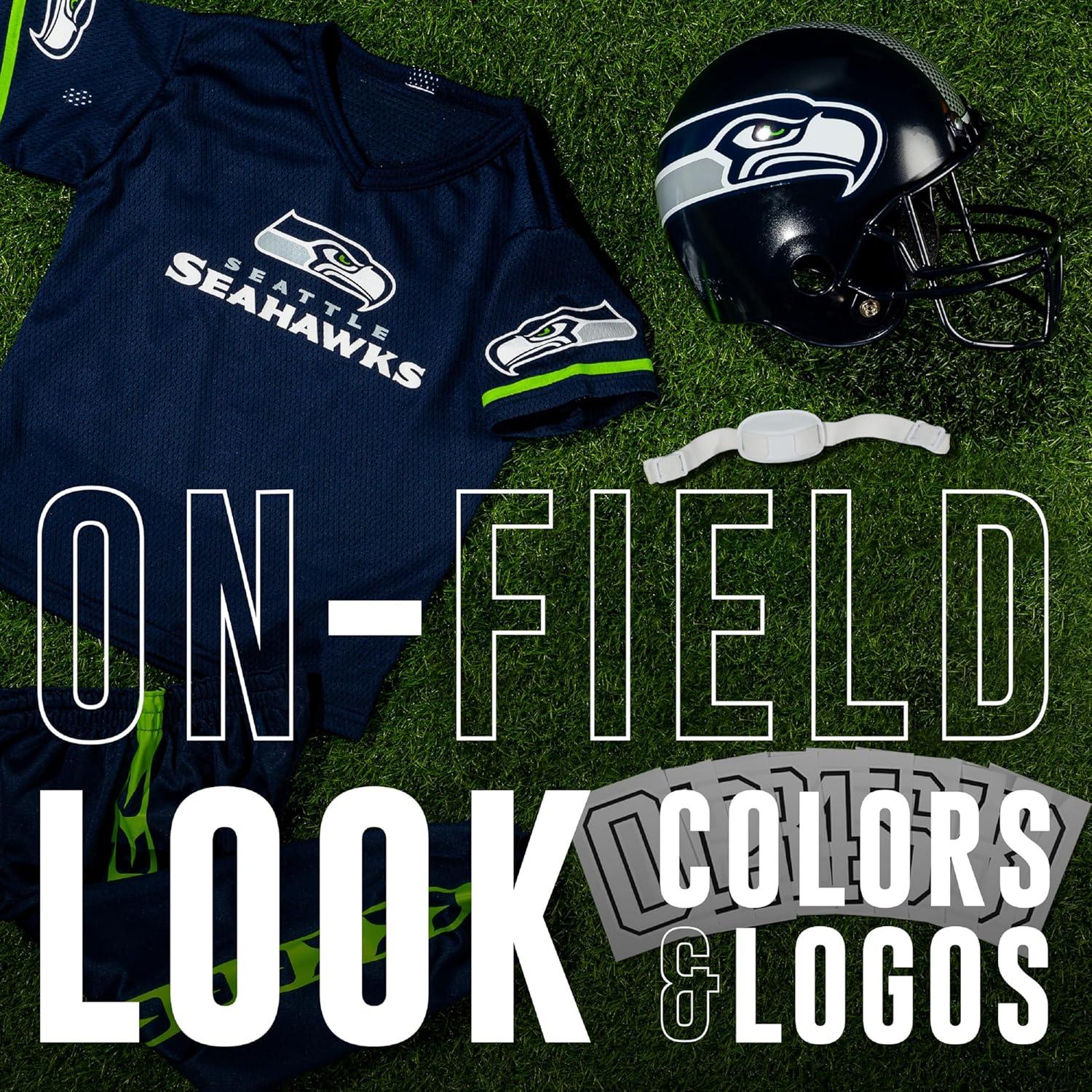 image:imageFranklin Sports NFL Kids Football Uniform Set NFL Youth Football Costume for Boys amp GirlsSeattle Seahawks