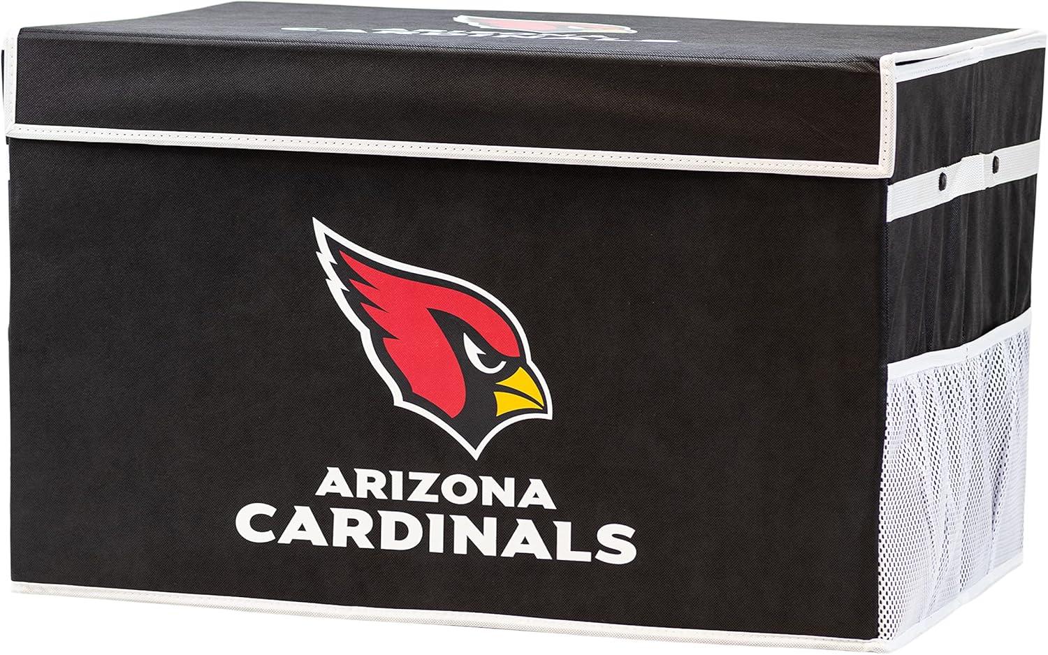 image:imageFranklin Sports NFL Storage Footlocker Bins Large Folding Organizer Containers NFL Team Office Bedroom Living Room Dcor Large Small BinsArizona Cardinals