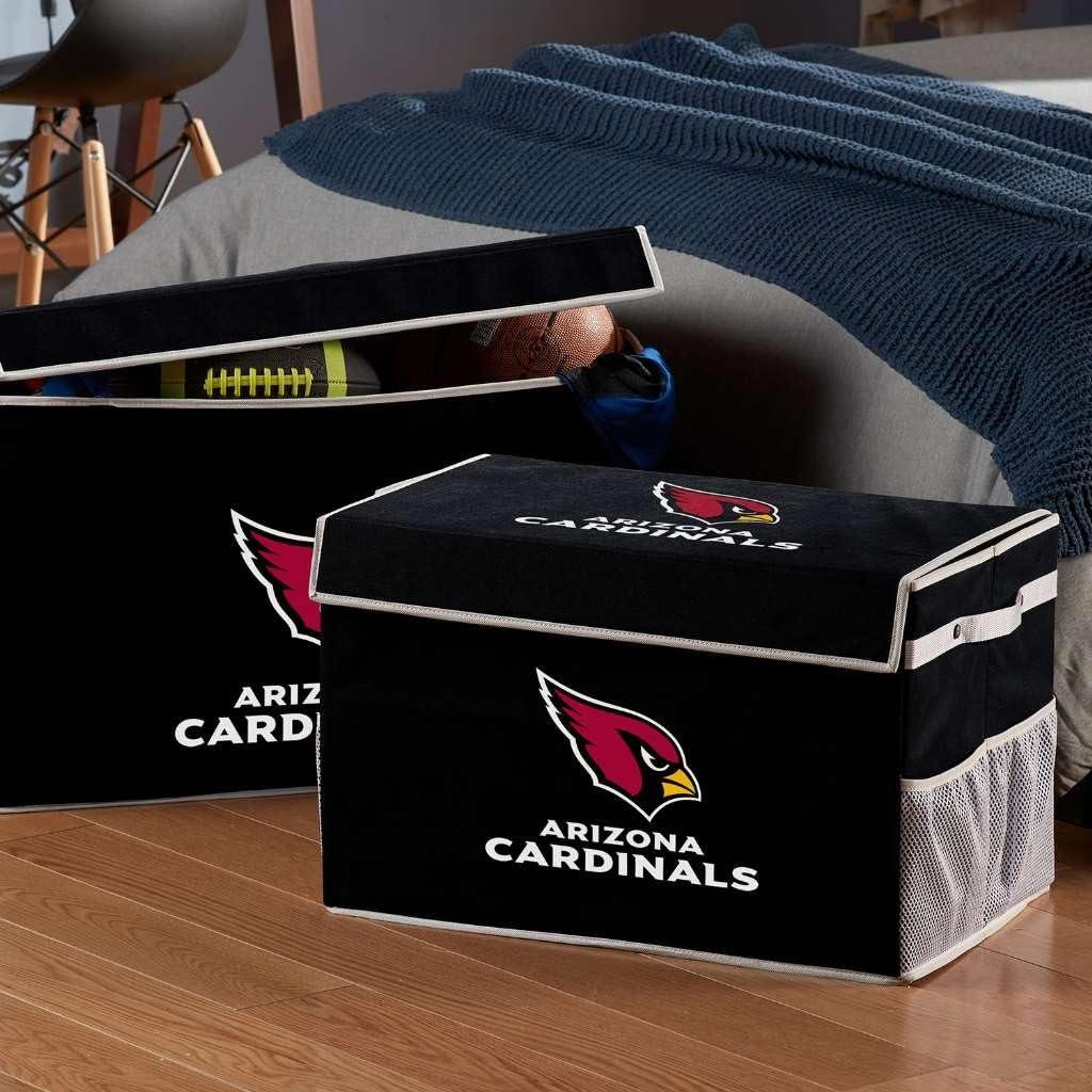 image:imageFranklin Sports NFL Storage Footlocker Bins Large Folding Organizer Containers NFL Team Office Bedroom Living Room Dcor Large Small BinsArizona Cardinals
