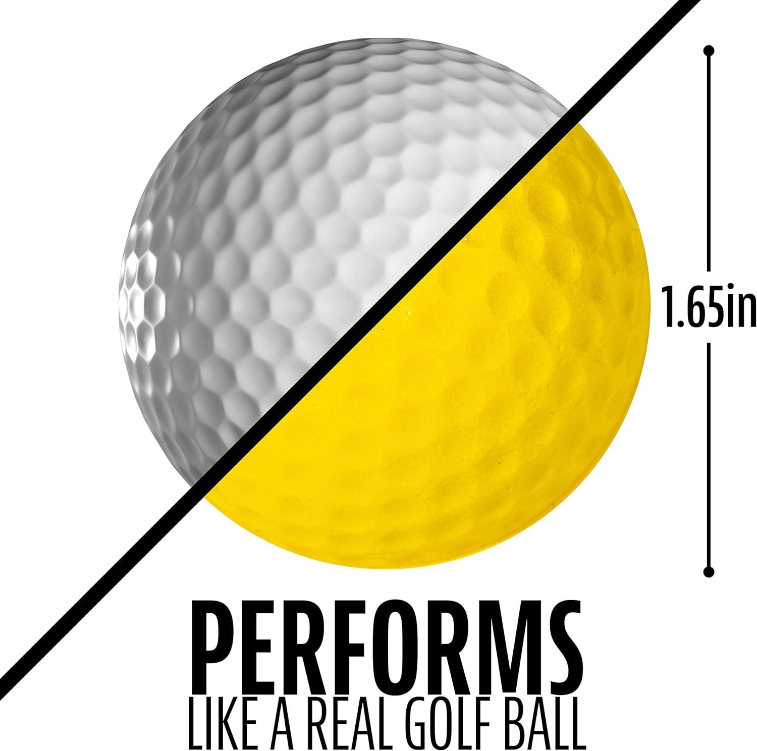 image:imageFranklin Sports Practice Golf Balls Indoor Outdoor Best for Chipping Putting Practice Official Size 12 Pack165