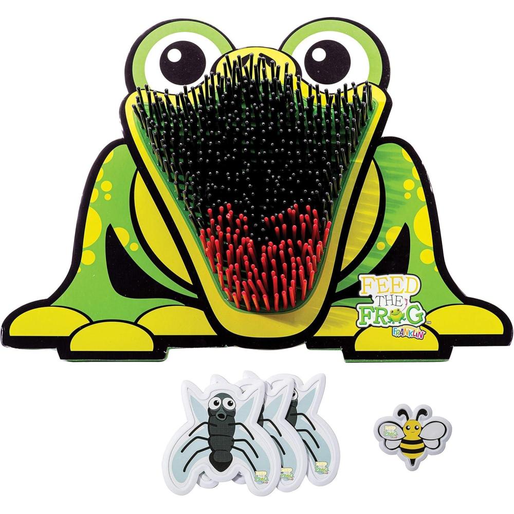 image:imageFranklin Feed The Frog Kids Target Game Fun Interactive Game for Indoor and Outdoor Play with Friends and Family Includes Frog Target 3 Flies and 1 Bee