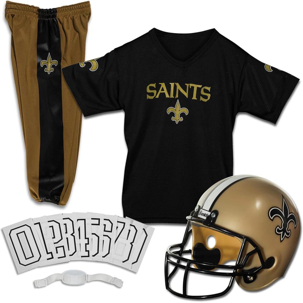 image:imageFranklin Sports NFL Kids Football Uniform Set  NFL Youth Football Costume for Boys amp GirlsNew Orleans Saints