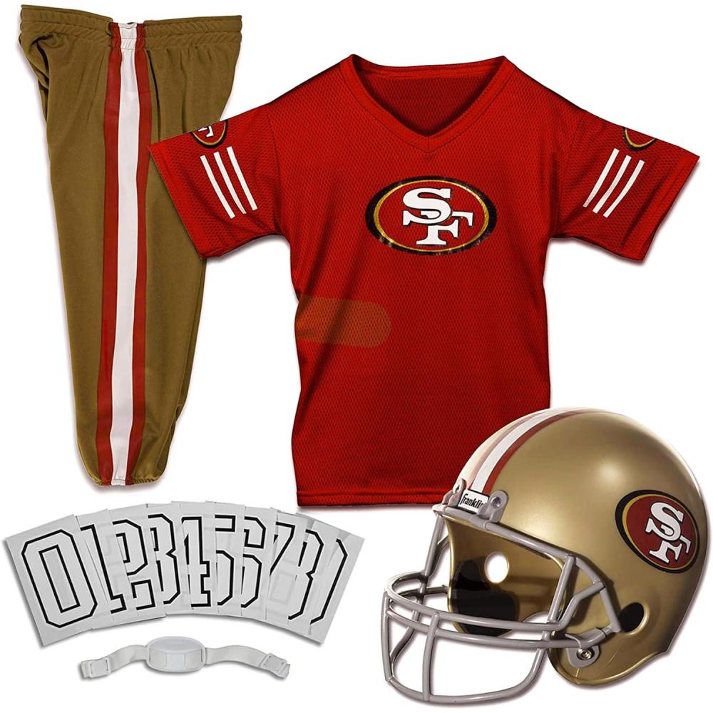 image:imageFranklin Sports NFL Kids Football Uniform Set  NFL Youth Football Costume for Boys amp GirlsSan Francisco 49ers