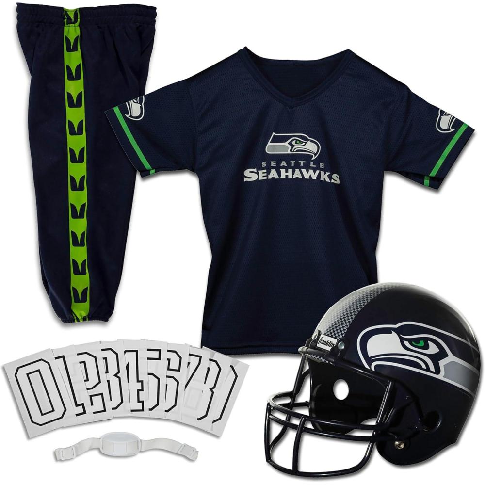 image:imageFranklin Sports NFL Kids Football Uniform Set  NFL Youth Football Costume for Boys amp GirlsSeattle Seahawks