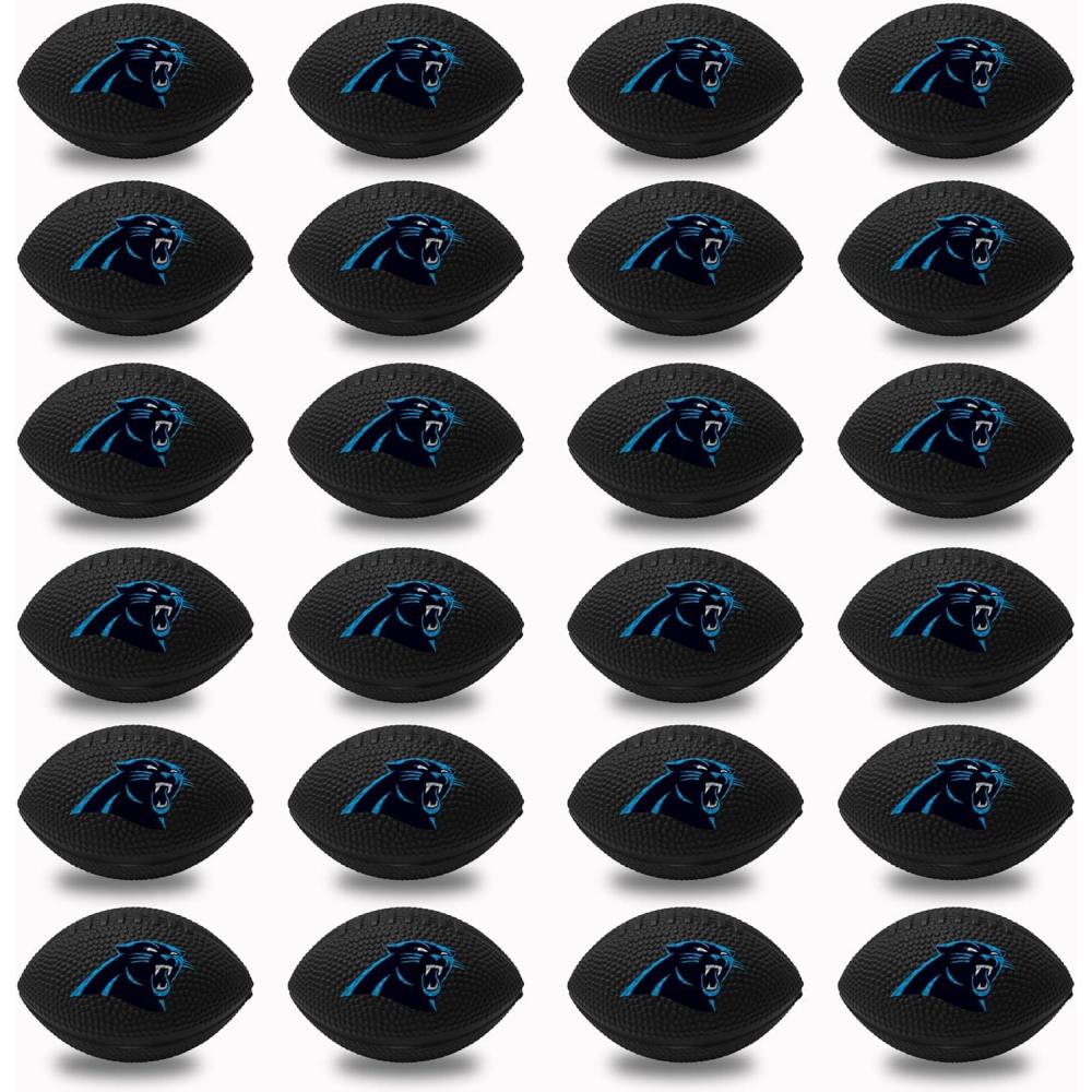 image:imageFranklin Sports NFL Team Stress Balls Bulk Football Party 24 Pack Squishy Stress Ball for Adults amp Kids 83MM NFL Logo amp ColorCarolina Panthers