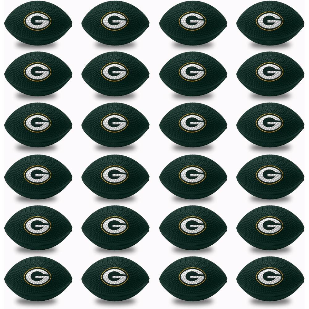 image:imageFranklin Sports NFL Team Stress Balls Bulk Football Party 24 Pack Squishy Stress Ball for Adults amp Kids 83MM NFL Logo amp ColorGreen Bay Packers