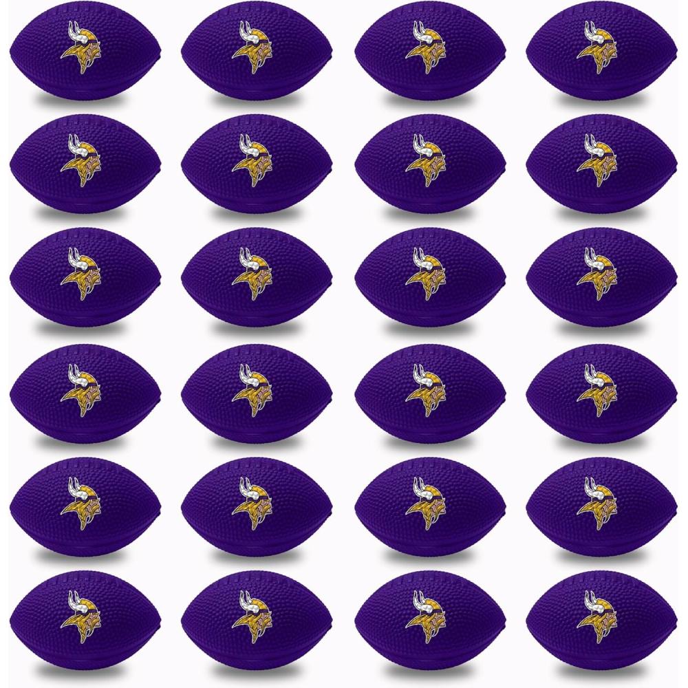 image:imageFranklin Sports NFL Team Stress Balls Bulk Football Party 24 Pack Squishy Stress Ball for Adults amp Kids 83MM NFL Logo amp ColorMinnesota Vikings