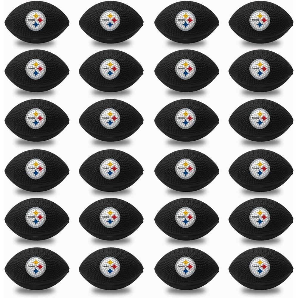 image:imageFranklin Sports NFL Team Stress Balls Bulk Football Party 24 Pack Squishy Stress Ball for Adults amp Kids 83MM NFL Logo amp ColorPittsburgh Steelers