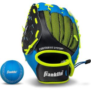 Franklin Sports Kids Baseball Glove – NeoGrip Boys + Girls Youth Tball Glove – Teeball, Baseball + Softball Mitt(Blue)