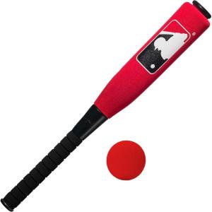Franklin Sports MLB Kids Foam Baseball Bat + Ball Sets – Indoor + Outdoor Soft Foam Baseball Bats for Kids + Toddlers – Regular + Jumbo Barrels – 24″ or 27″ Length(Red)