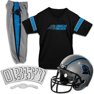 Franklin Sports NFL Kids Football Uniform Set – NFL Youth Football Costume for Boys & Girls(Carolina Panthers)