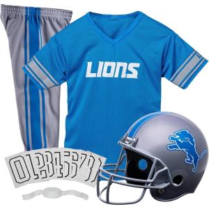 Franklin Sports NFL Kids Football Uniform Set – NFL Youth Football Costume for Boys & Girls(Detroit Lions)