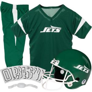 Franklin Sports NFL Kids Football Uniform Set – NFL Youth Football Costume for Boys & Girls(New York Jets 2)