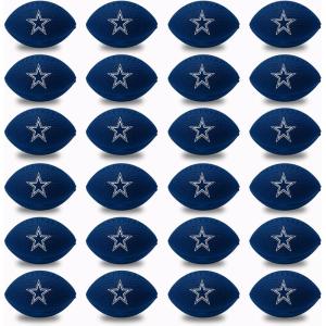 Franklin Sports NFL Team Stress Balls – Bulk Football Party 24 Pack – Squishy Stress Ball for Adults & Kids – 83MM – NFL Logo & Color(Dallas Cowboys)