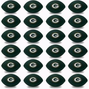 Franklin Sports NFL Team Stress Balls – Bulk Football Party 24 Pack – Squishy Stress Ball for Adults & Kids – 83MM – NFL Logo & Color(Green Bay Packers)