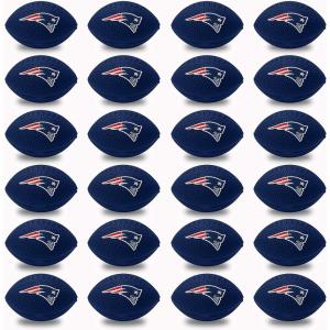 Franklin Sports NFL Team Stress Balls – Bulk Football Party 24 Pack – Squishy Stress Ball for Adults & Kids – 83MM – NFL Logo & Color(New England Patriots)