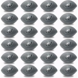 Franklin Sports NFL Team Stress Balls – Bulk Football Party 24 Pack – Squishy Stress Ball for Adults & Kids – 83MM – NFL Logo & Color(Philadelphia Eagles)