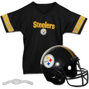 Pittsburgh Steelers Football Helmet & Jersey Top Set