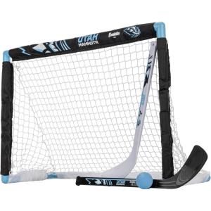 Franklin Sports NHL Utah Mammoth Mini Hockey Set – Kids Indoor Knee Hockey Goal, Ball, + 2 Mini Stick Combo Set – Youth NHL Team Indoor Toy Sets – Ages 3+