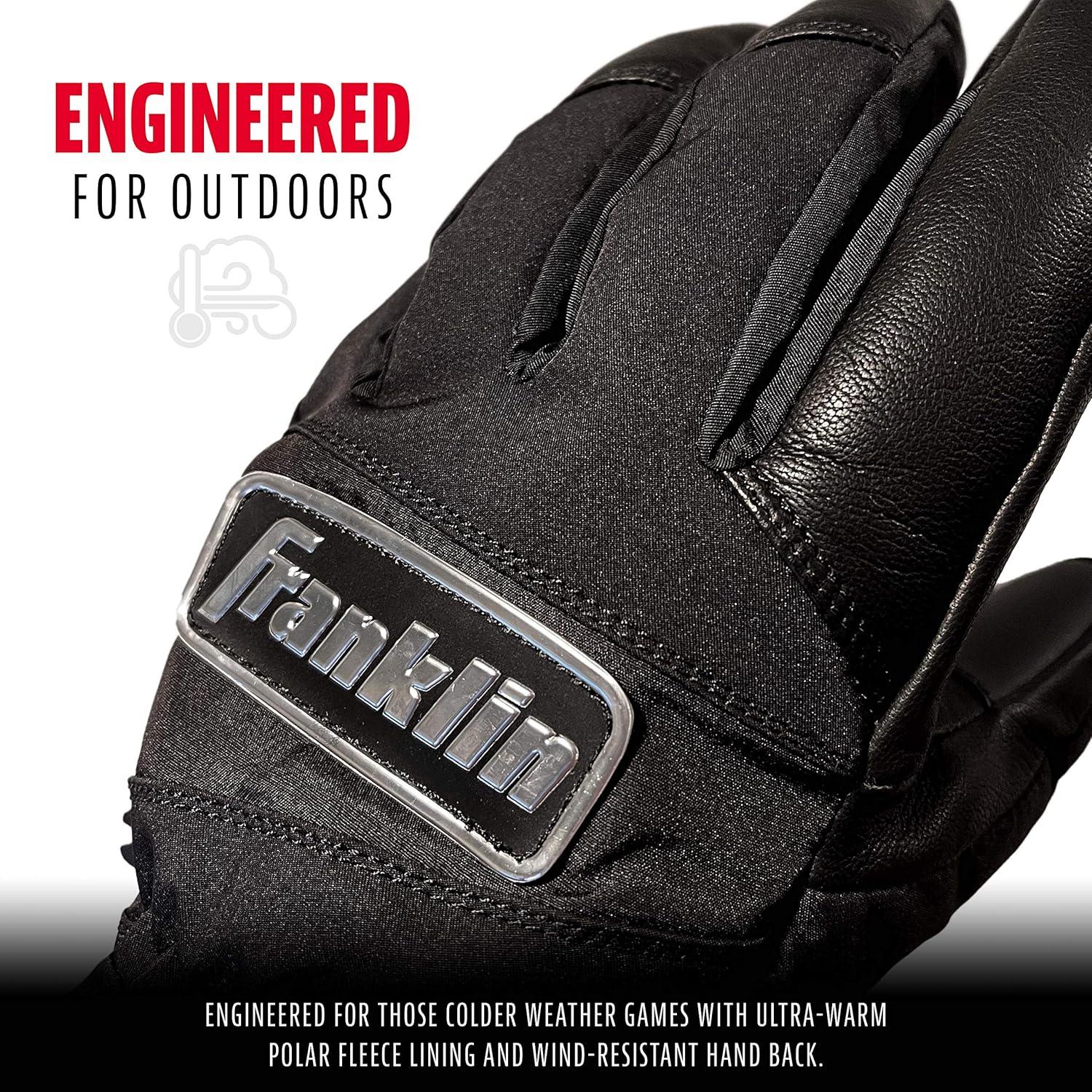 image:imageFranklin Sports Coldmax Outdoor Gloves WaterRepellent amp WindResistant Snow Gloves Perfect for Coaches Umpires Shoveling and Other Outside ActivitiesAdult Small