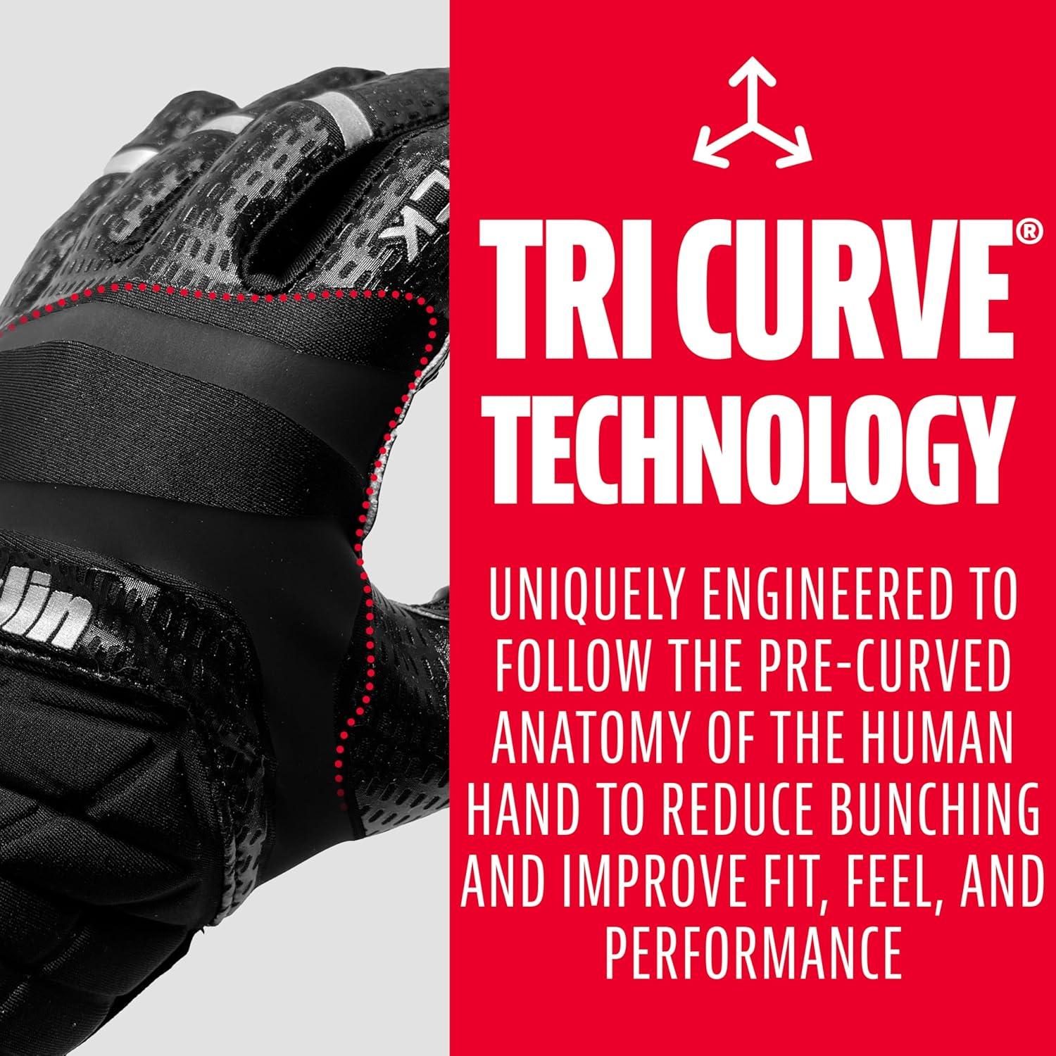 image:imageFranklin Sports Football Receiver Gloves Adult and Youth Football Receiver Gloves ExtraGrip Premium Football Gloves for All Ages HiTack SFIA ApprovedBlack