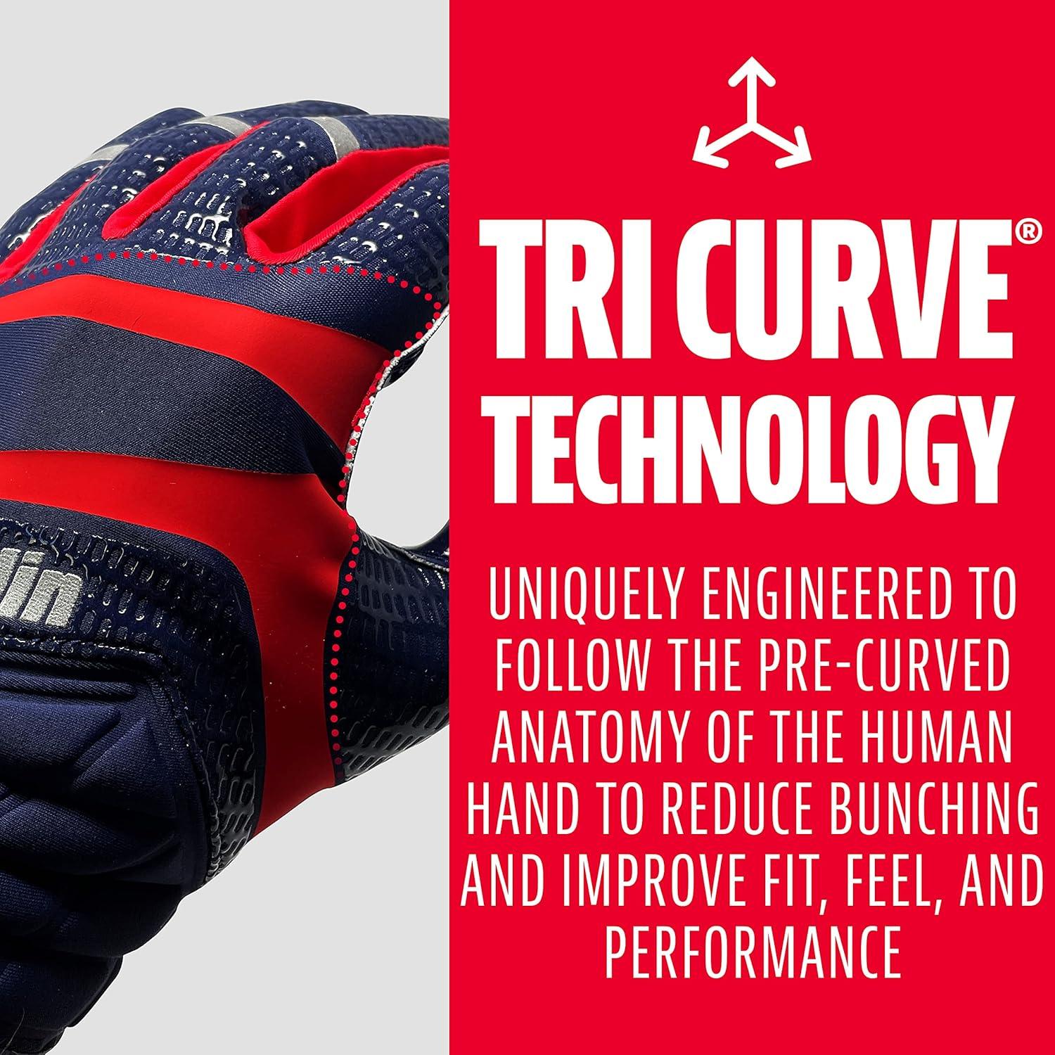 image:imageFranklin Sports Football Receiver Gloves Adult and Youth Football Receiver Gloves ExtraGrip Premium Football Gloves for All Ages HiTack SFIA ApprovedNavyRed