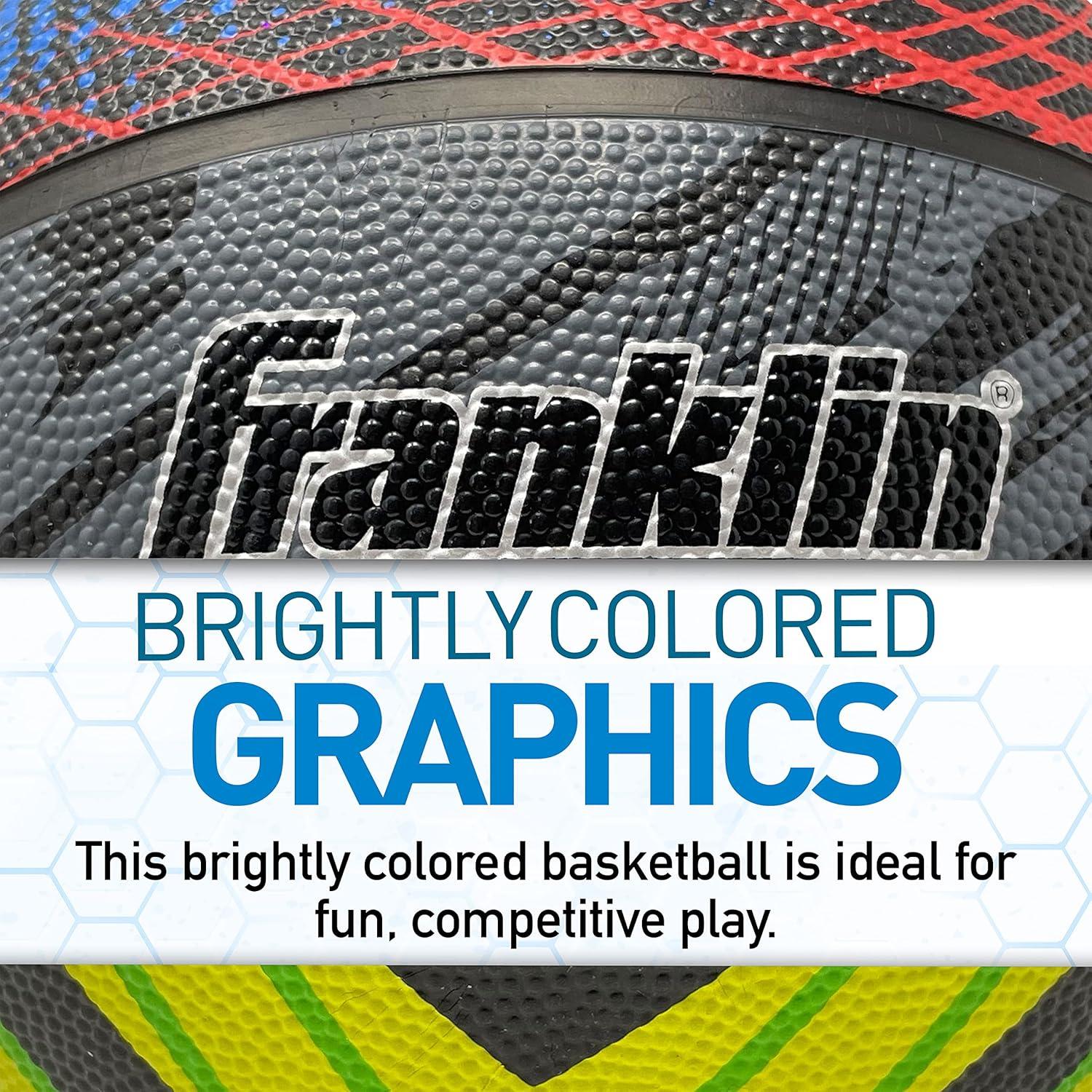 image:imageFranklin Sports Mystic Basketball Womens Basketball Girls Indoor Outdoor Ball 285 Intermediate Rubber Ball Air Pump Included