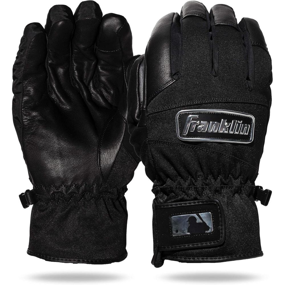 image:imageFranklin Sports Coldmax Outdoor Gloves WaterRepellent amp WindResistant Snow Gloves Perfect for Coaches Umpires Shoveling and Other Outside ActivitiesAdult Small