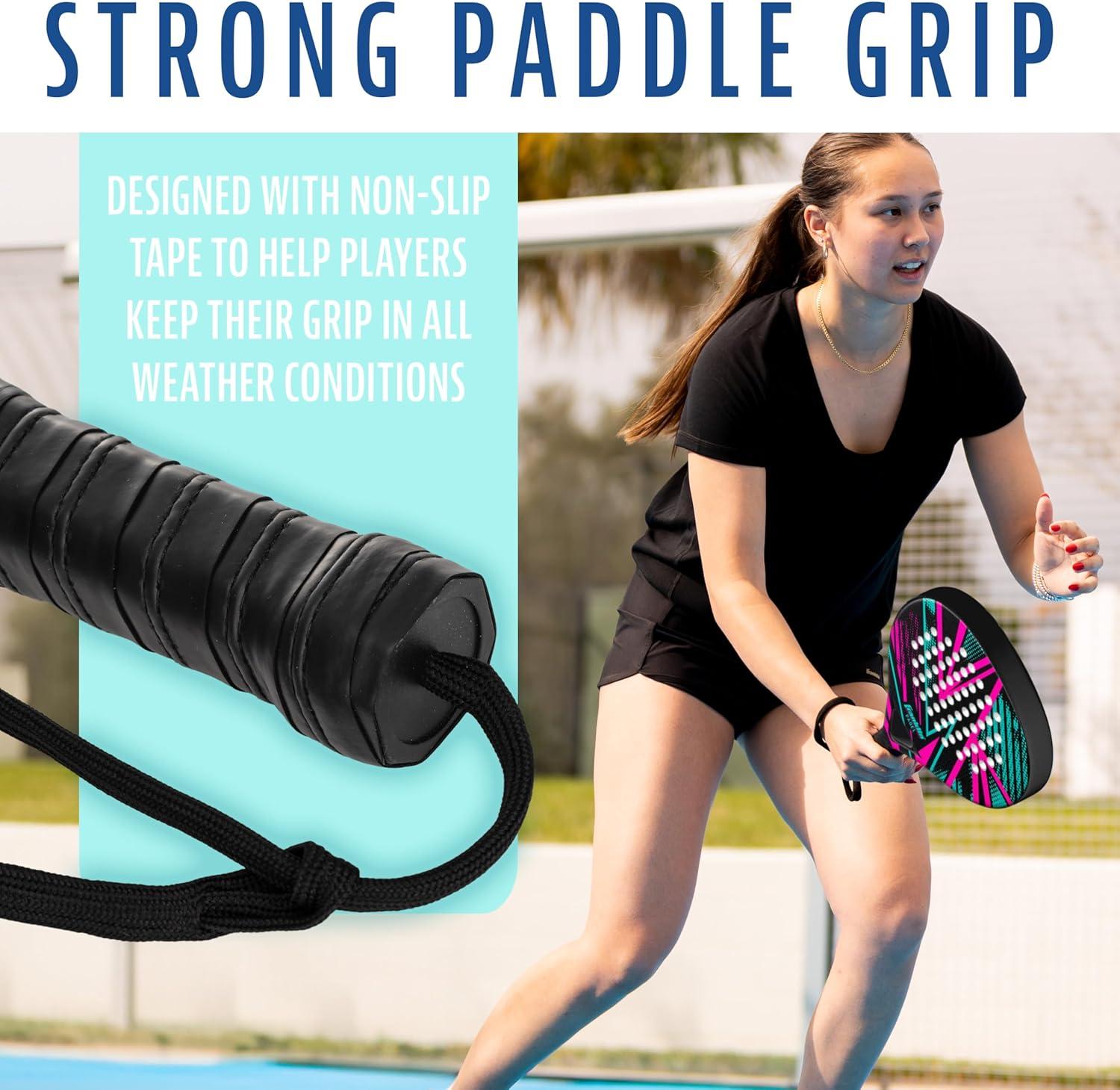 image:imageFranklin Sports Axel Padel Set 2 Fiberglass Padel Rackets with Foam Core Balls amp Carrying Case and Replacement BallsAxel Padel Set