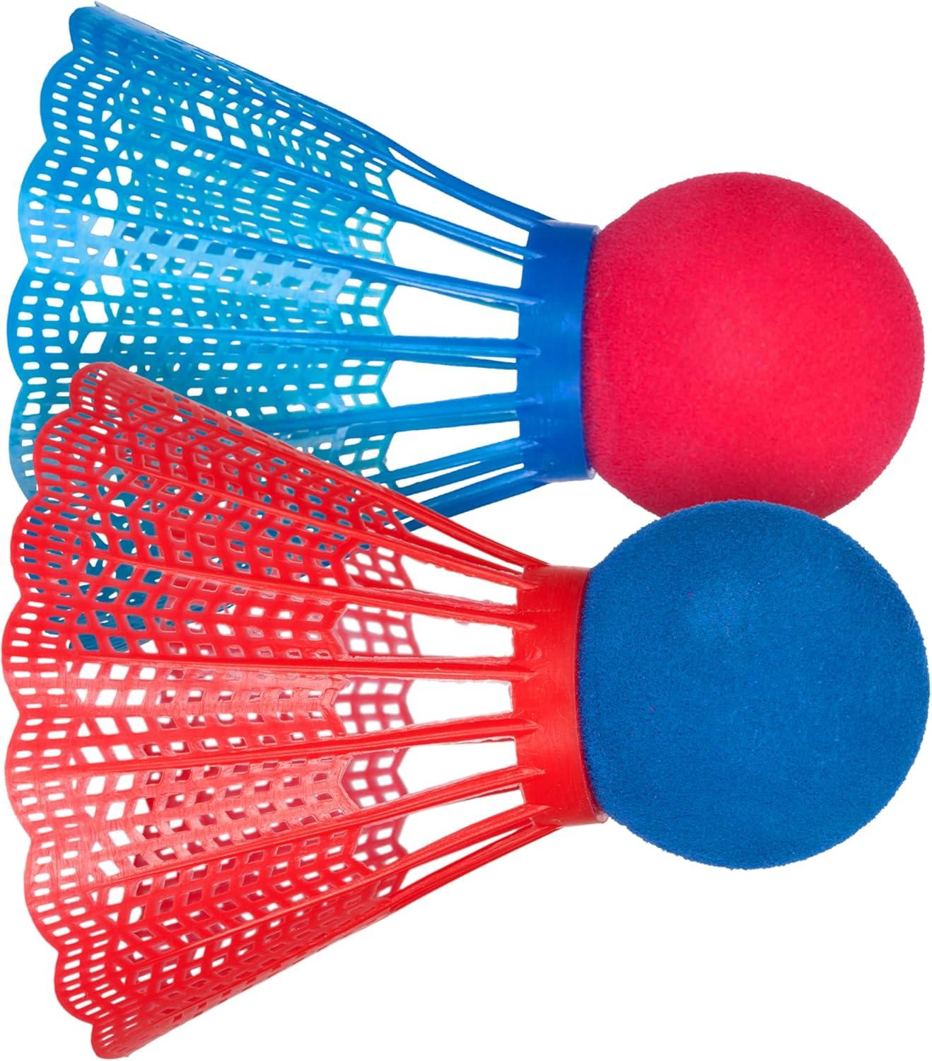 image:imageFranklin Sports Badminton Racket Set Smashminton Oversize 2 Player Backyard Youth Set with Birdies for KidsRed and Blue