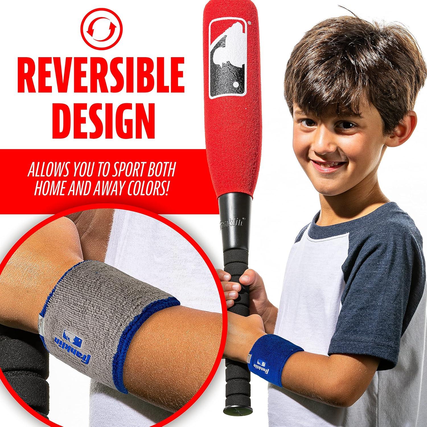 image:imageFranklin Sports MLB Wristbands Xvent Baseball Softball 4 inches Breathable DurableRoyal Gray