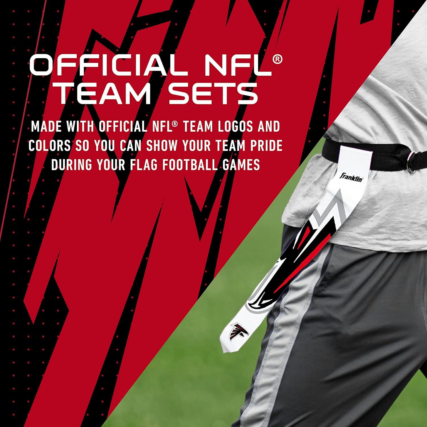 image:imageFranklin Sports NFL Team Flag Football Sets Belts Flags Kids Adults Fits Up to 36 Waist NFL LicensedAtlanta Falcons