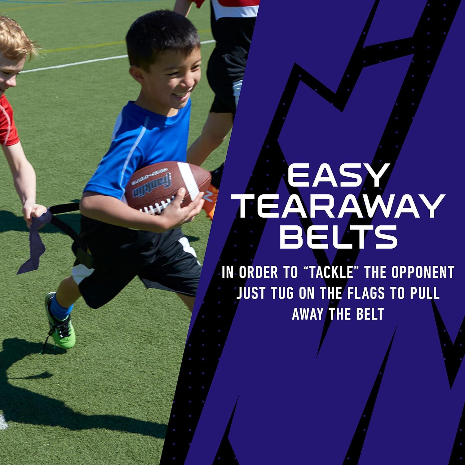 image:imageFranklin Sports NFL Team Flag Football Sets Belts Flags Kids Adults Fits Up to 36 Waist NFL LicensedBaltimore Ravens