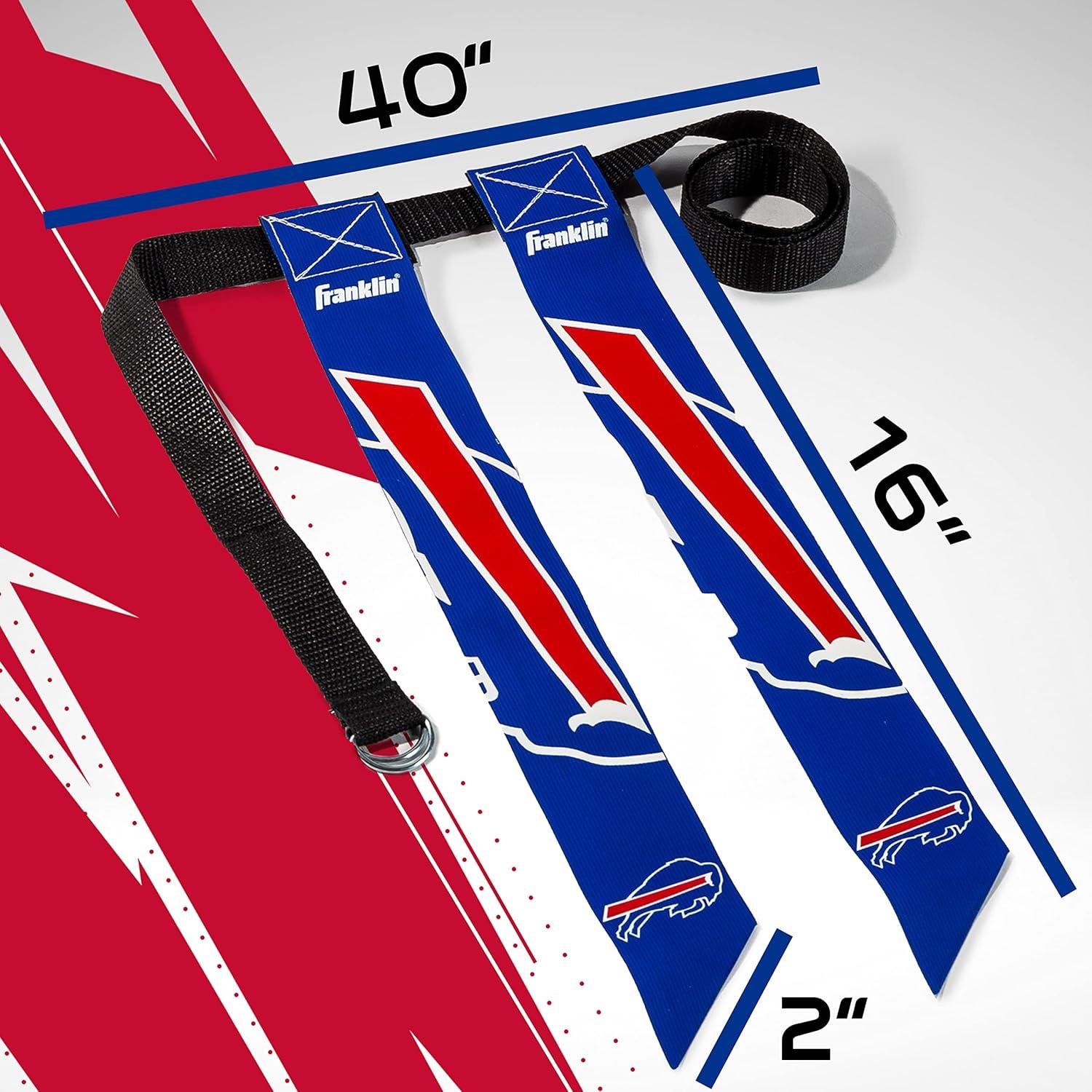 image:imageFranklin Sports NFL Team Flag Football Sets Belts Flags Kids Adults Fits Up to 36 Waist NFL LicensedBuffalo Bills