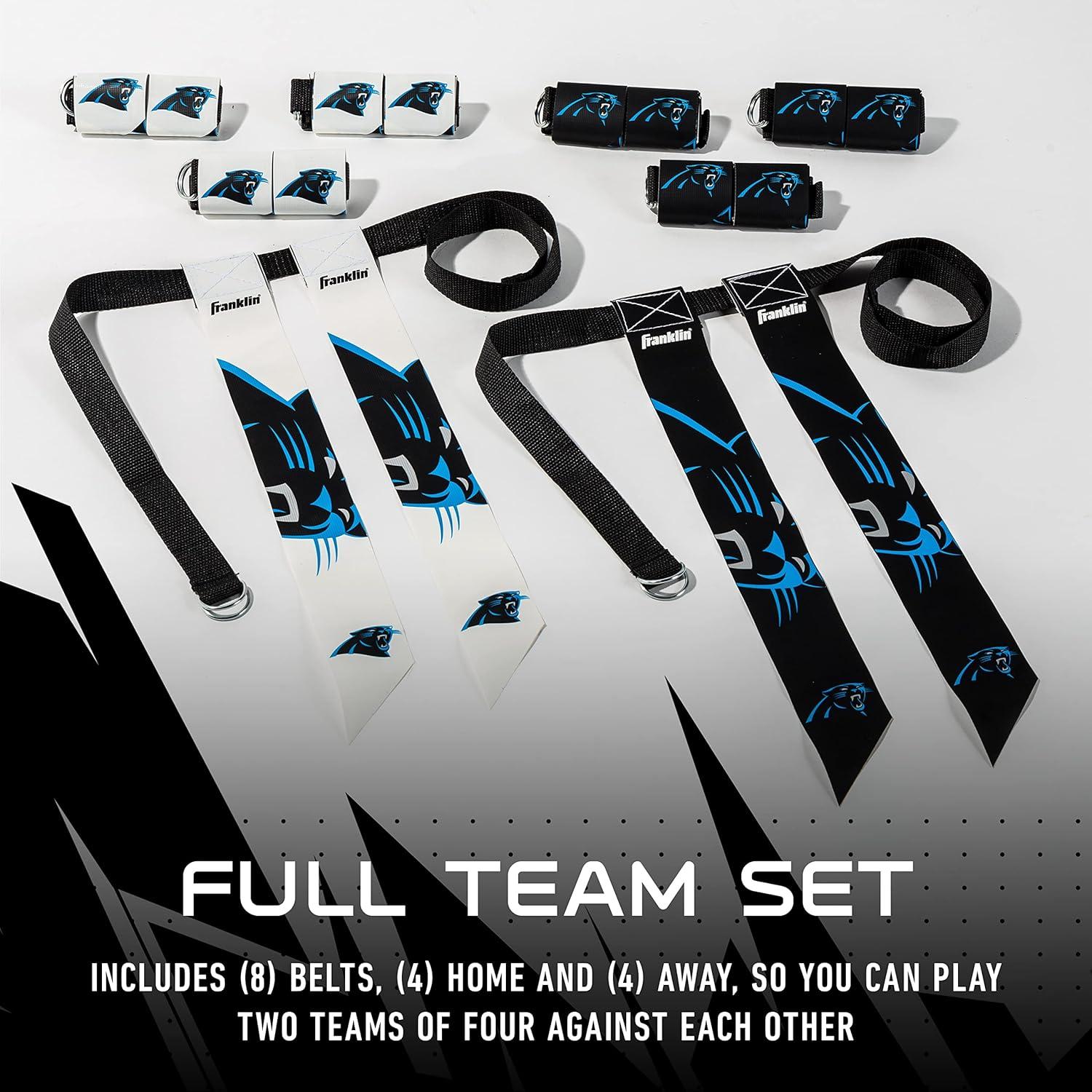 image:imageFranklin Sports NFL Team Flag Football Sets Belts Flags Kids Adults Fits Up to 36 Waist NFL LicensedCarolina Panthers